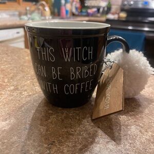 Black Coffee Mug with Fun Quote